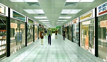 Proposed Shoppinf center - Alley of shop-units