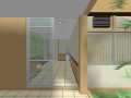 3D Architectural Rendering - Classroom building entrance