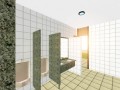 3D interior rendering - Womens toilet