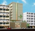 3D Exterior Rendering - Hospital - Photomontage with the surrounding buildings