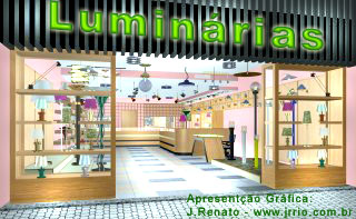 3D Commercial Interior - Lampshade Store