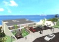 3D Rendering - Apartment building - Aerial view