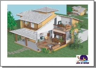 3D Architectural Cutaway - Beach house