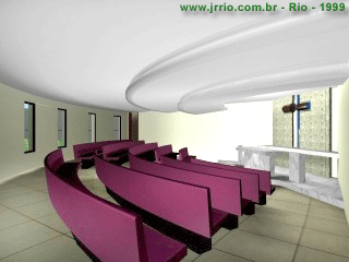 Chapel - 3D Interior Rendering - Sequence of static images