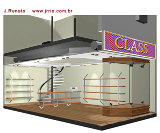 3D Section - Commercial Interior