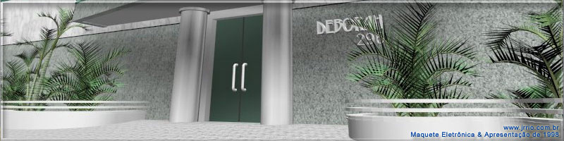 Block of flats entrance to concierge | Architectural rendering 