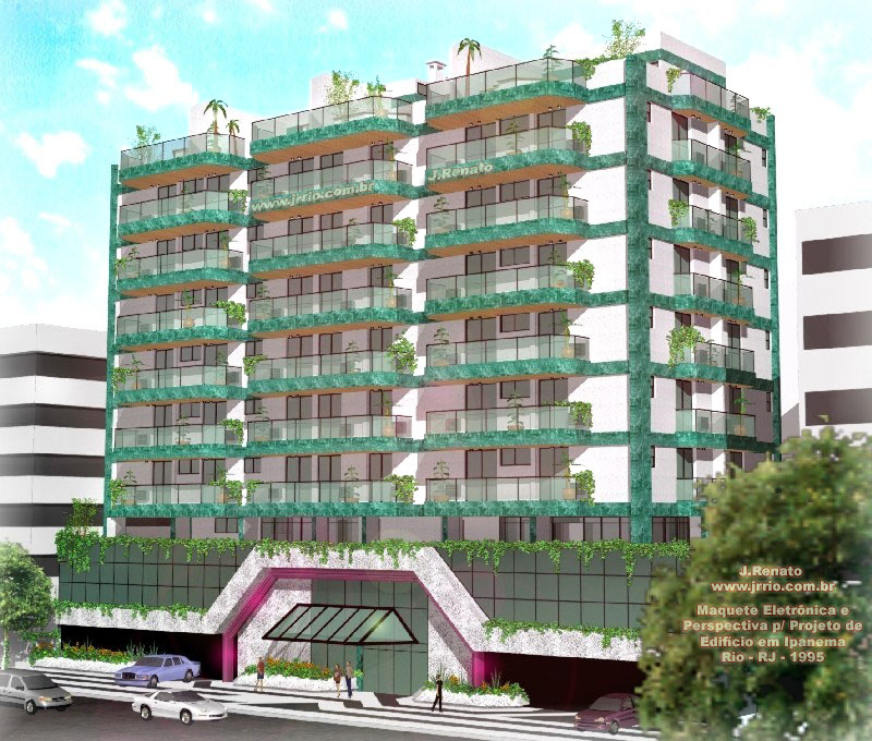 3D Architectural Rendering - Condominium - Rio - 1995