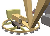 3D Modeling using Autocad - Sky Horse crane - 1992