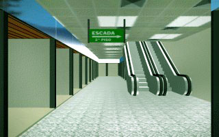 Proposed Shoppinf center - Escalators that give access to the underground shops