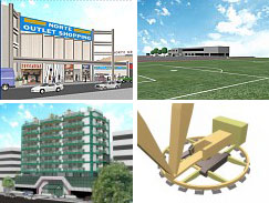 3D Architectural and Technical Aniamtions produced between 1992 and 1996