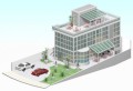 3D Commercial Rendering - Aerial view