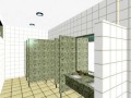 3D interior rendering - Menīs toilet
