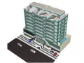 3D Architectural Model - Aerial view
