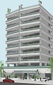 3D Model and 3D architectural rendering - Condominium building