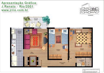 Floor plan rendering to display in sales office