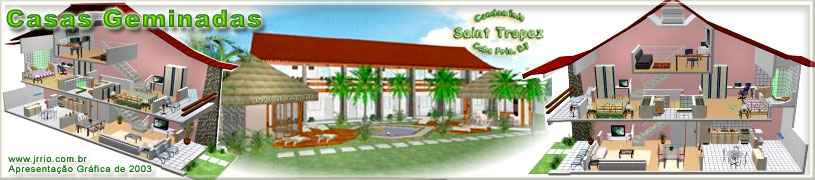 Attached houses | 3d architectural rendering