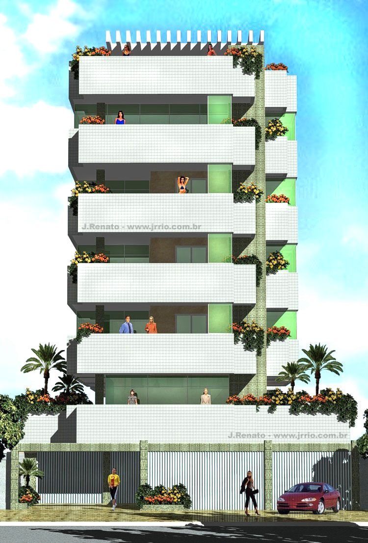 Apartment building architectural presentation - Large image