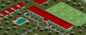 3D Architectural Rendering - Aerial view